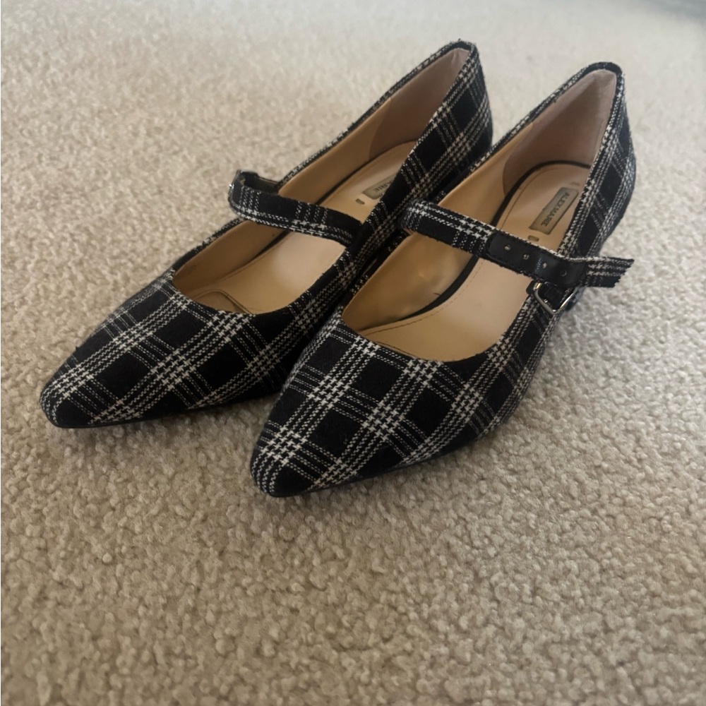 Plaid Mary Jane Women's Heels